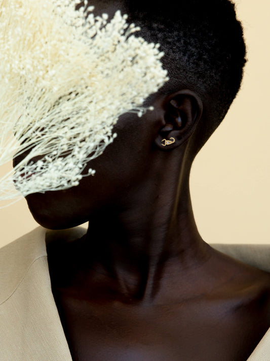 Doublemoss Skorppio 14k Gold & Pear Diamond Earrings. Passion and power these scorpion earrings will make a bold statement wherever they go.