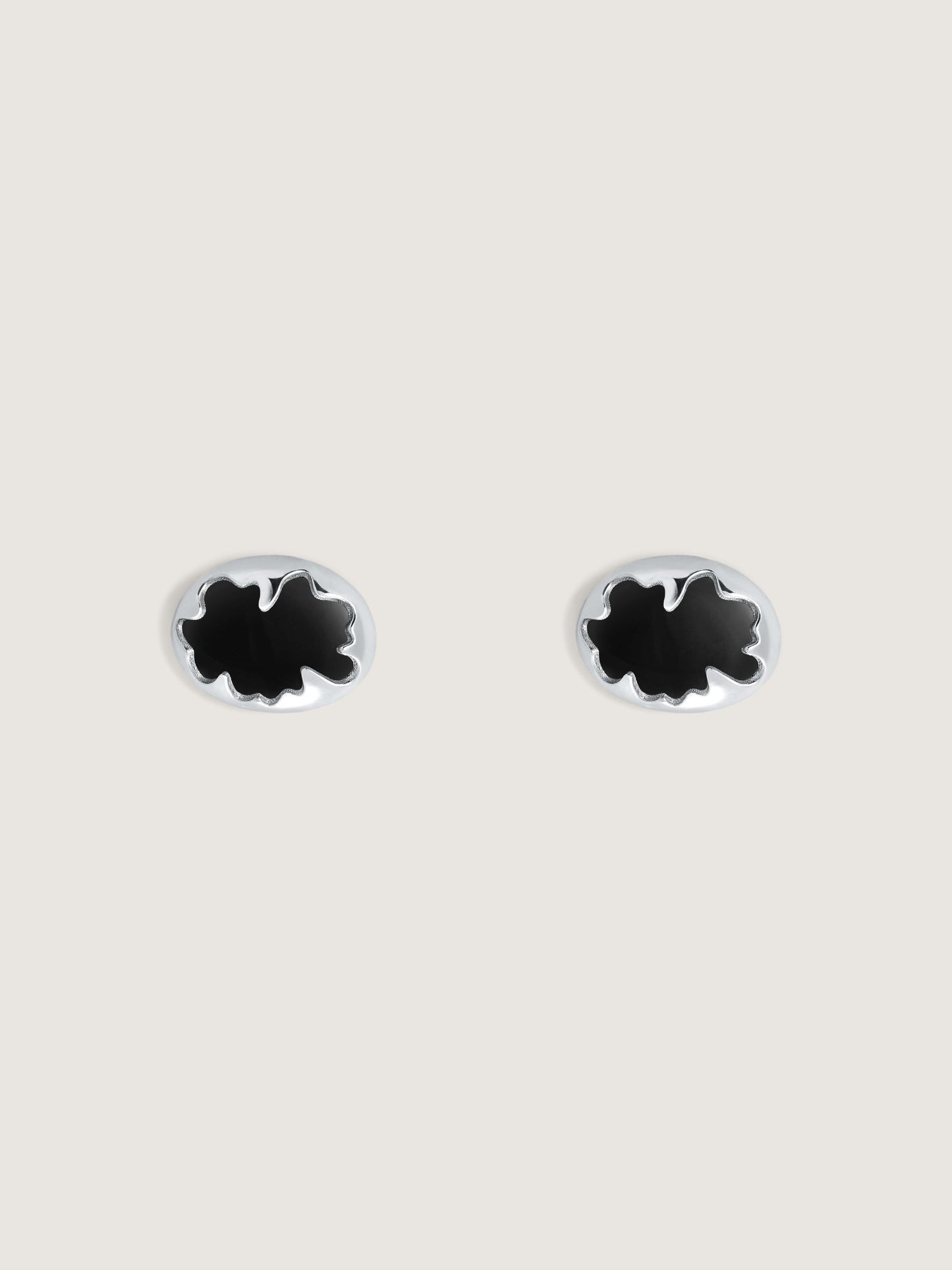 Lava Black Onyx Earrings (Pair)