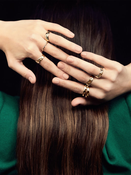 Doublemoss Olas Shore Ring in 14k Gold