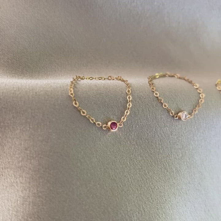 Clair De Lune Ruby Ring
