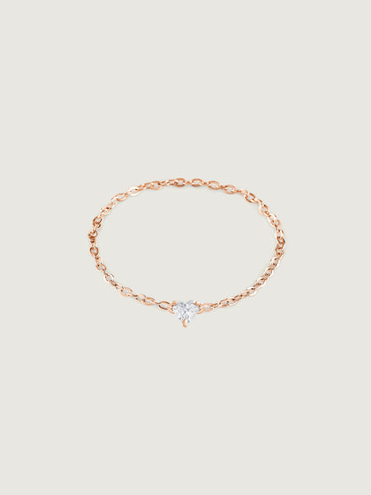Clair De Lune Heart Diamond Ring