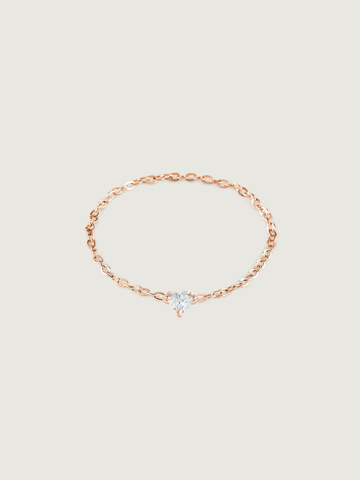 Clair De Lune Heart Diamond Ring