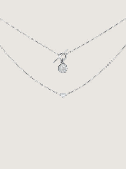 Clair De Lune Heart Diamond Necklace