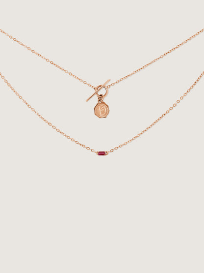 Clair De Lune Ruby Necklace