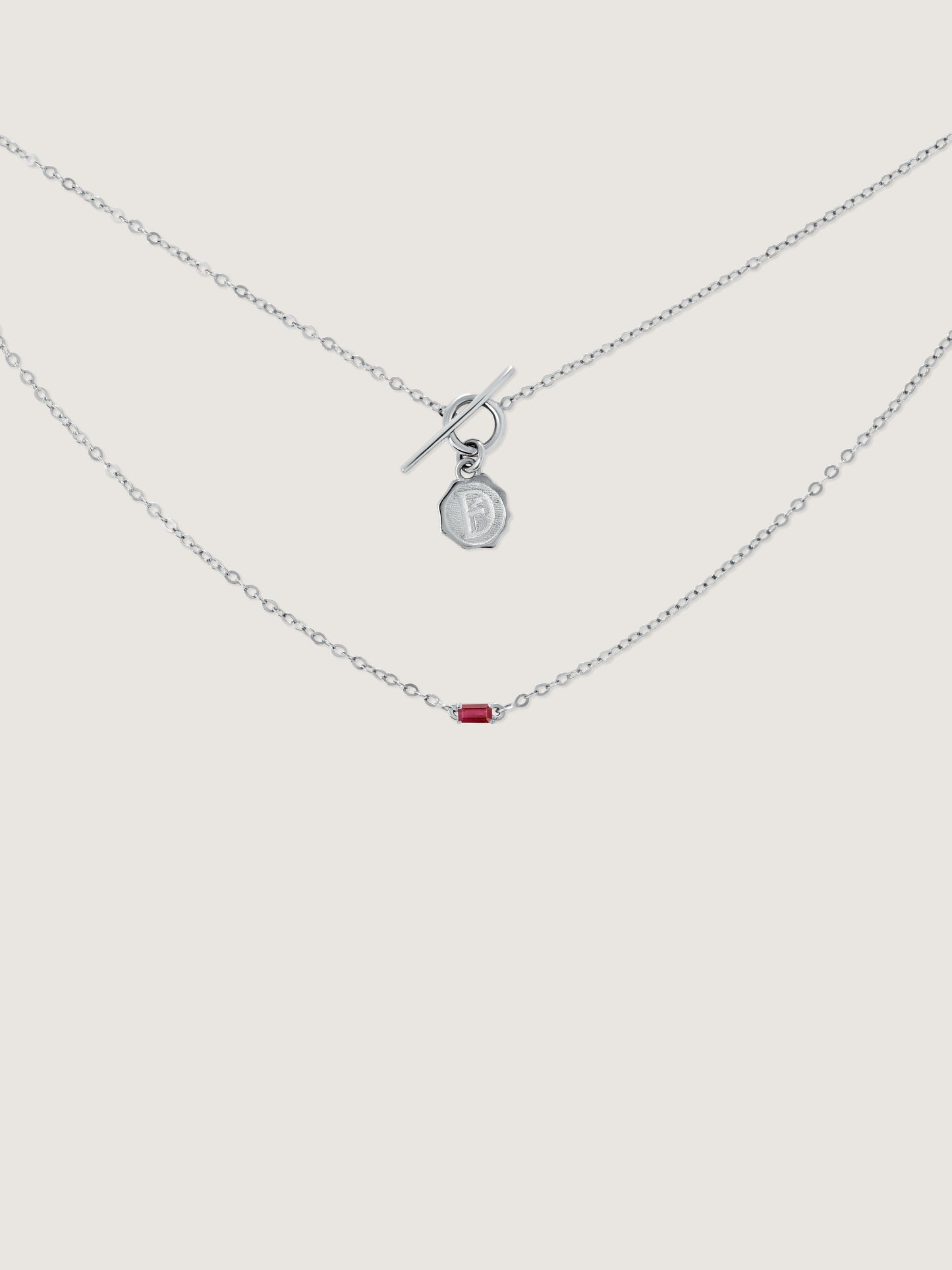 Clair De Lune Ruby Necklace