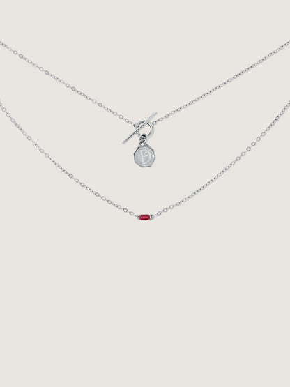 Clair De Lune Ruby Necklace