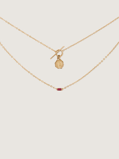 Clair De Lune Ruby Necklace
