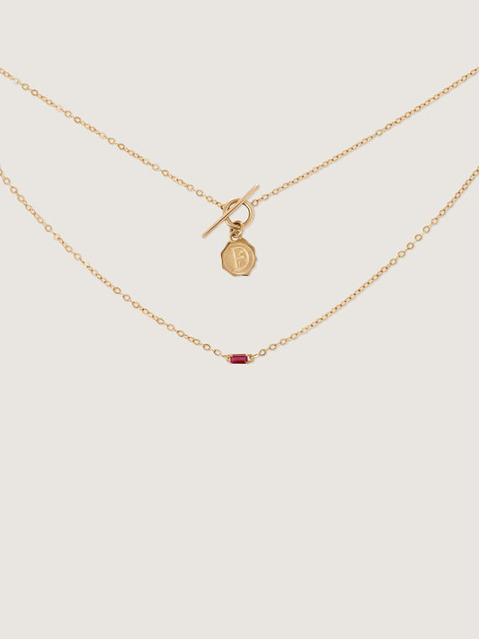 Clair De Lune Ruby Necklace