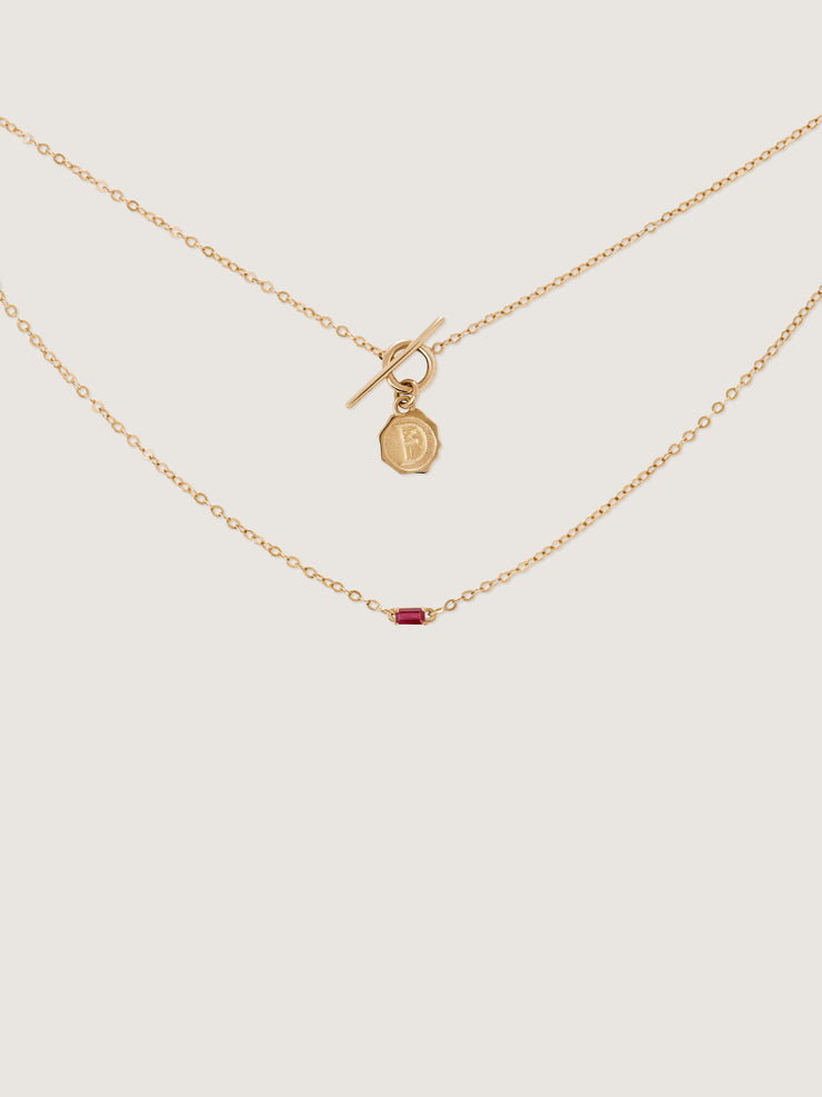 Clair De Lune Ruby Necklace