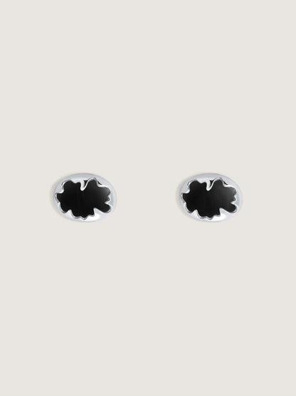 Lava Black Onyx Earrings (Pair)