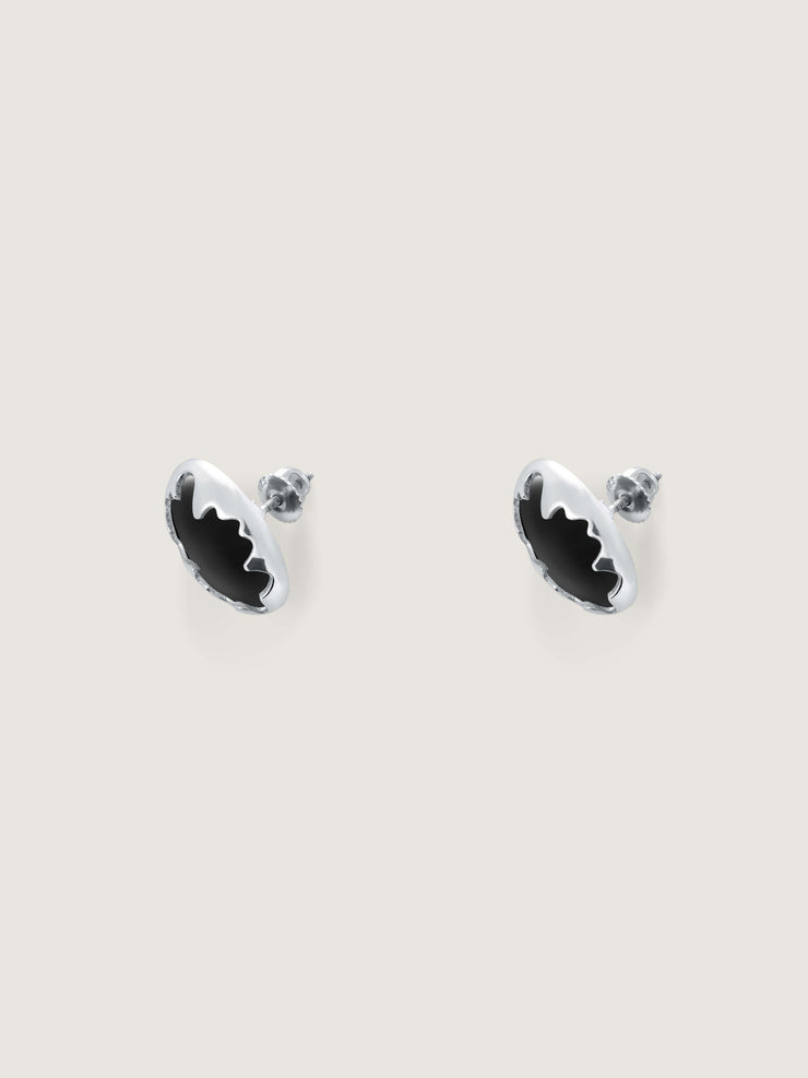 Lava Black Onyx Earrings (Pair)
