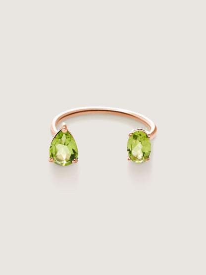 Le Bonbon Two Stone Peridot Ring