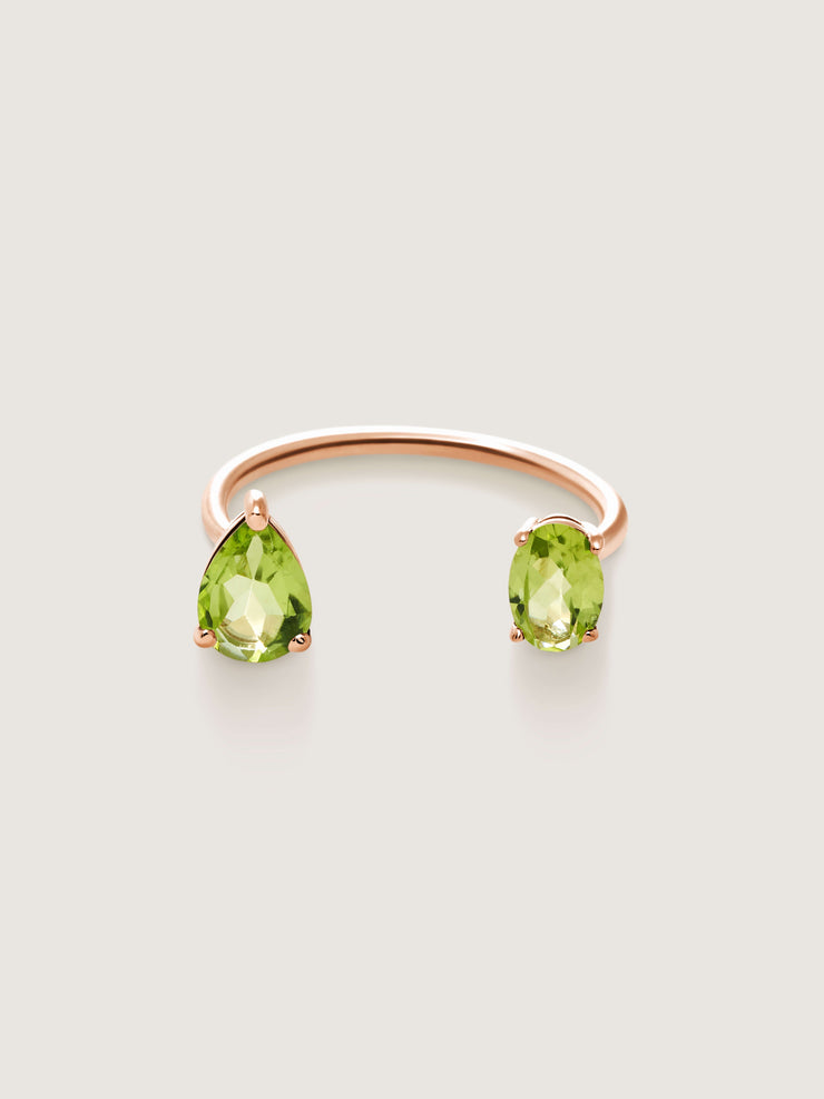 Le Bonbon Two Stone Peridot Ring