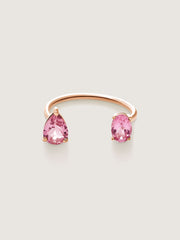 Le Bonbon Two Stone Pink Tourmaline Ring