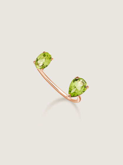 Le Bonbon Two Stone Peridot Ring
