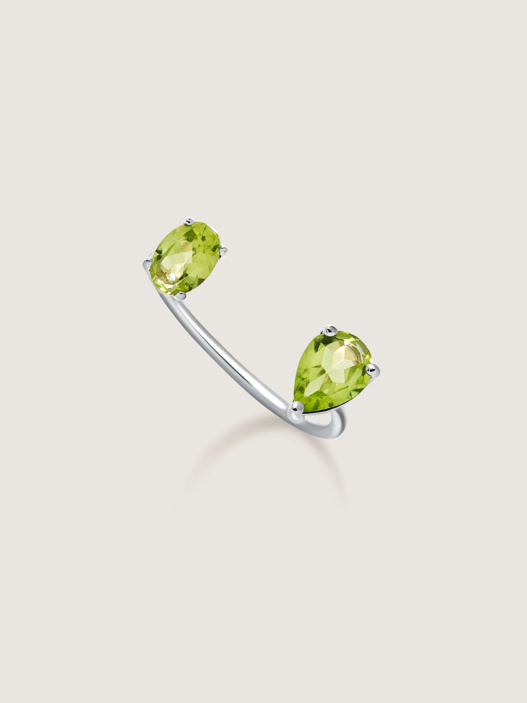 Le Bonbon Two Stone Peridot Ring