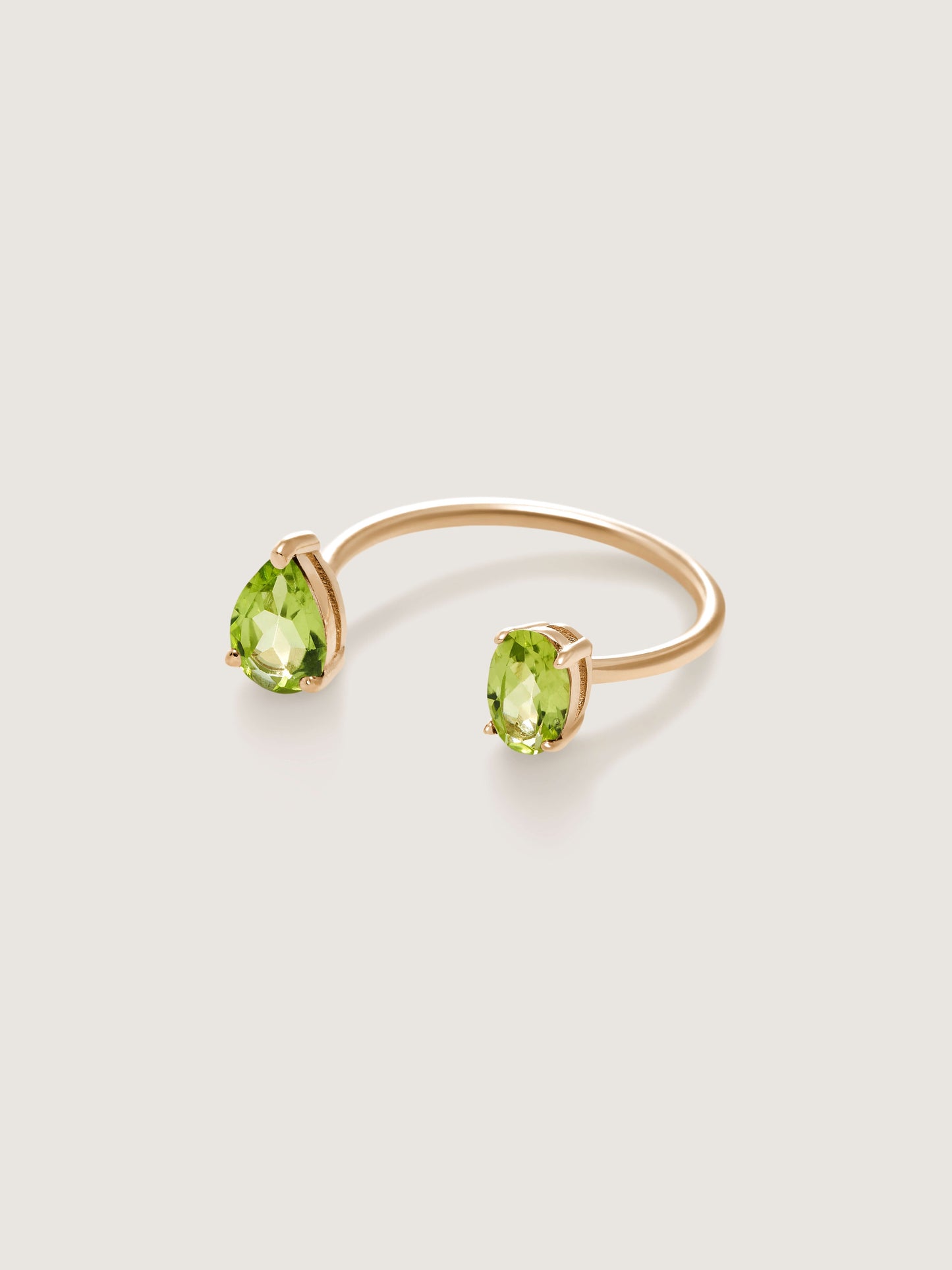 Le Bonbon Two Stone Peridot Ring