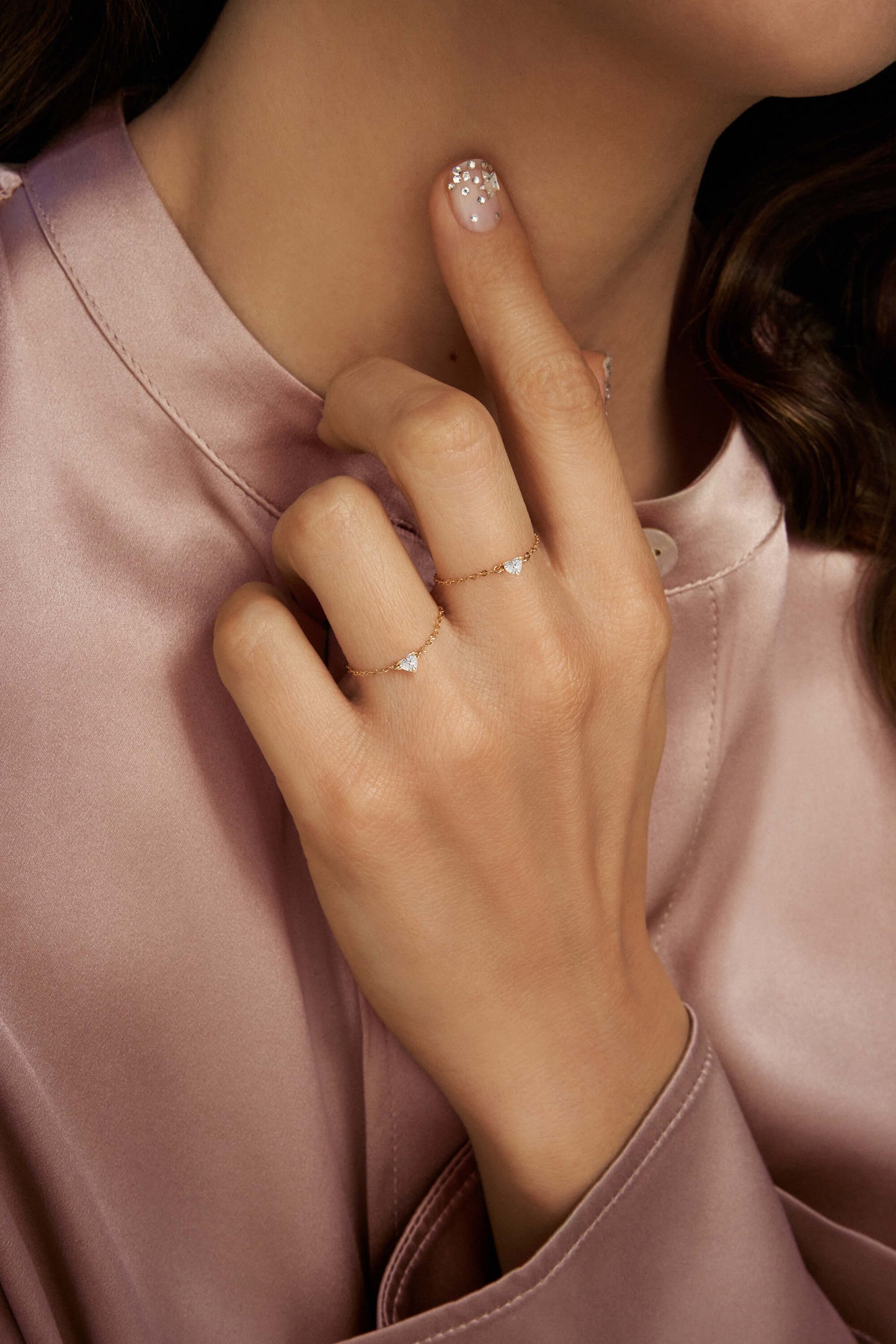 Clair De Lune Heart Diamond Ring