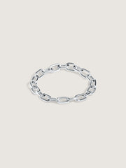 Doublemoss Catena Chain Ring seen here in 14k White Gold
