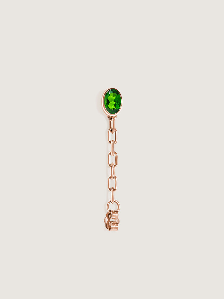 Catena Earring Chrome Diopside (Single)