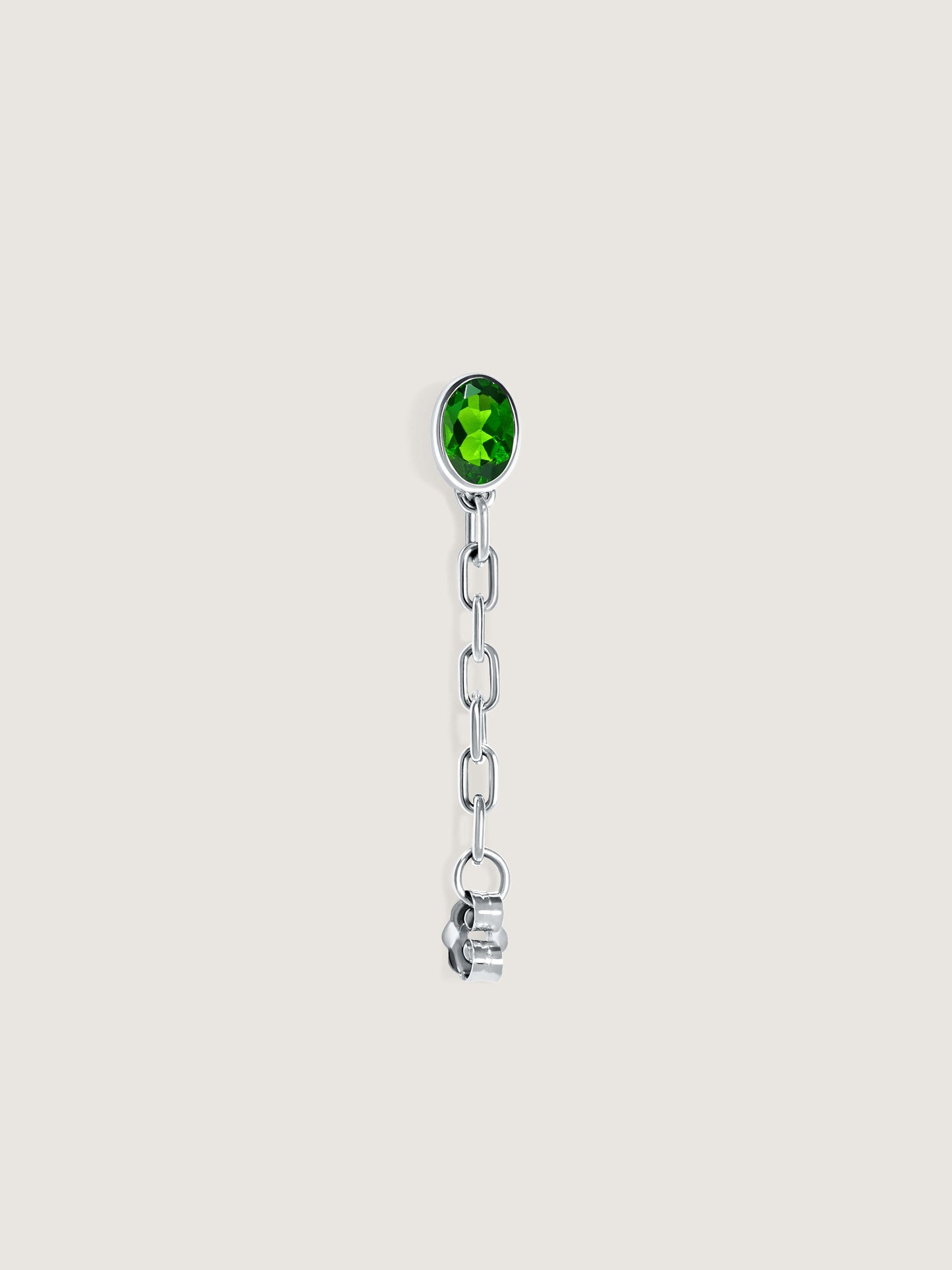 Catena Earring Chrome Diopside (Single)