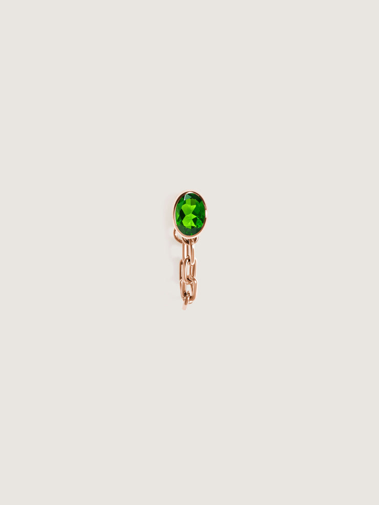 Catena Earring Chrome Diopside (Single)