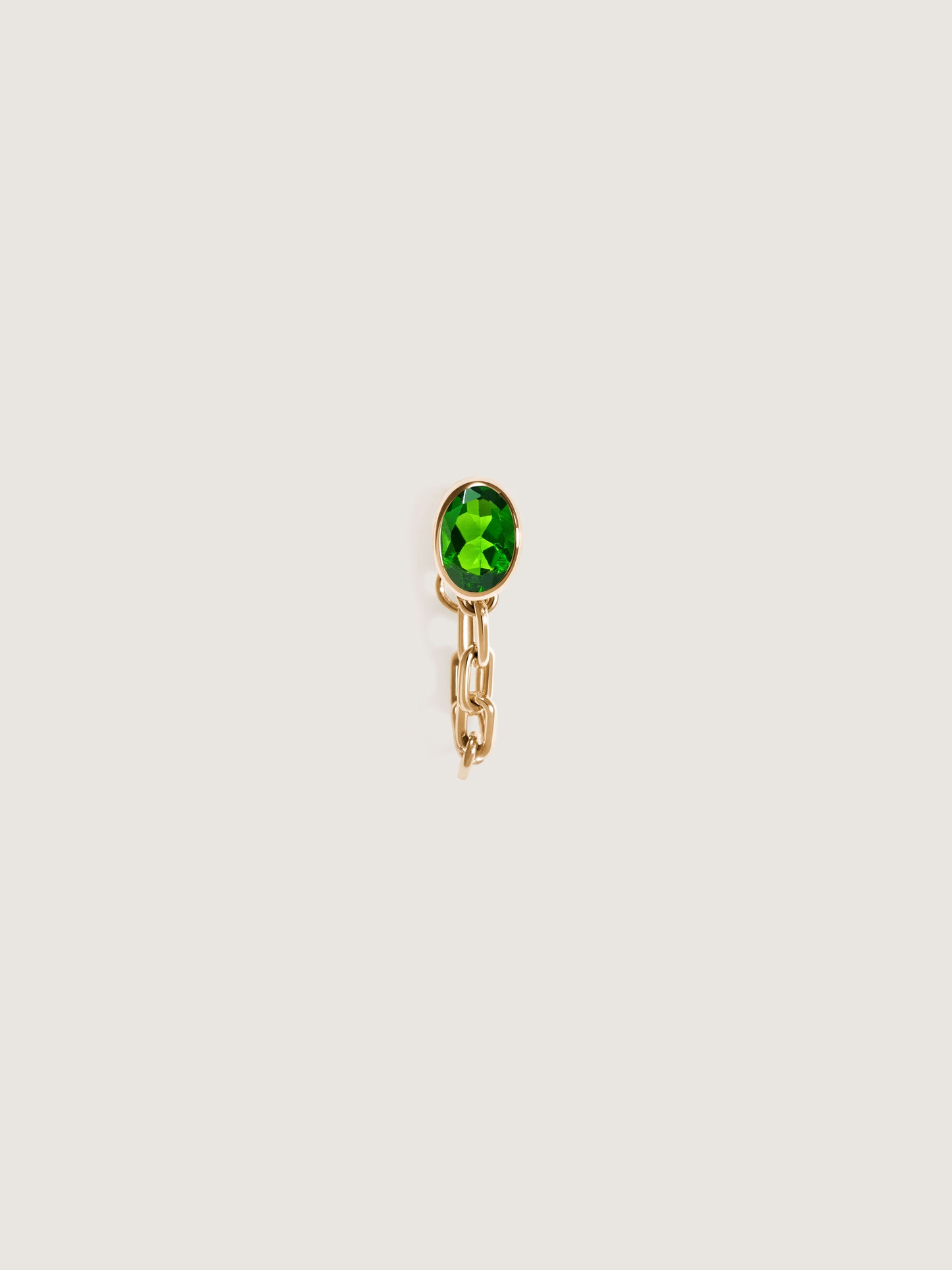 Catena Earring Chrome Diopside (Single)