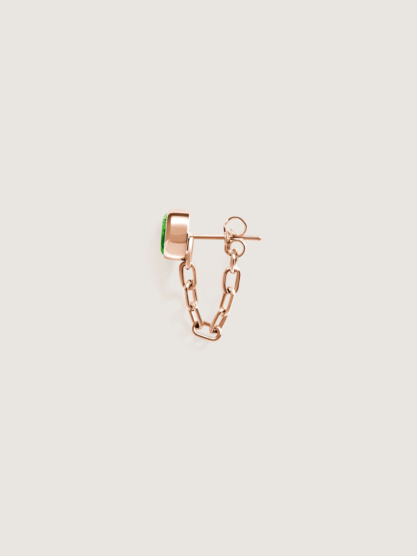 Catena Earring Chrome Diopside (Single)