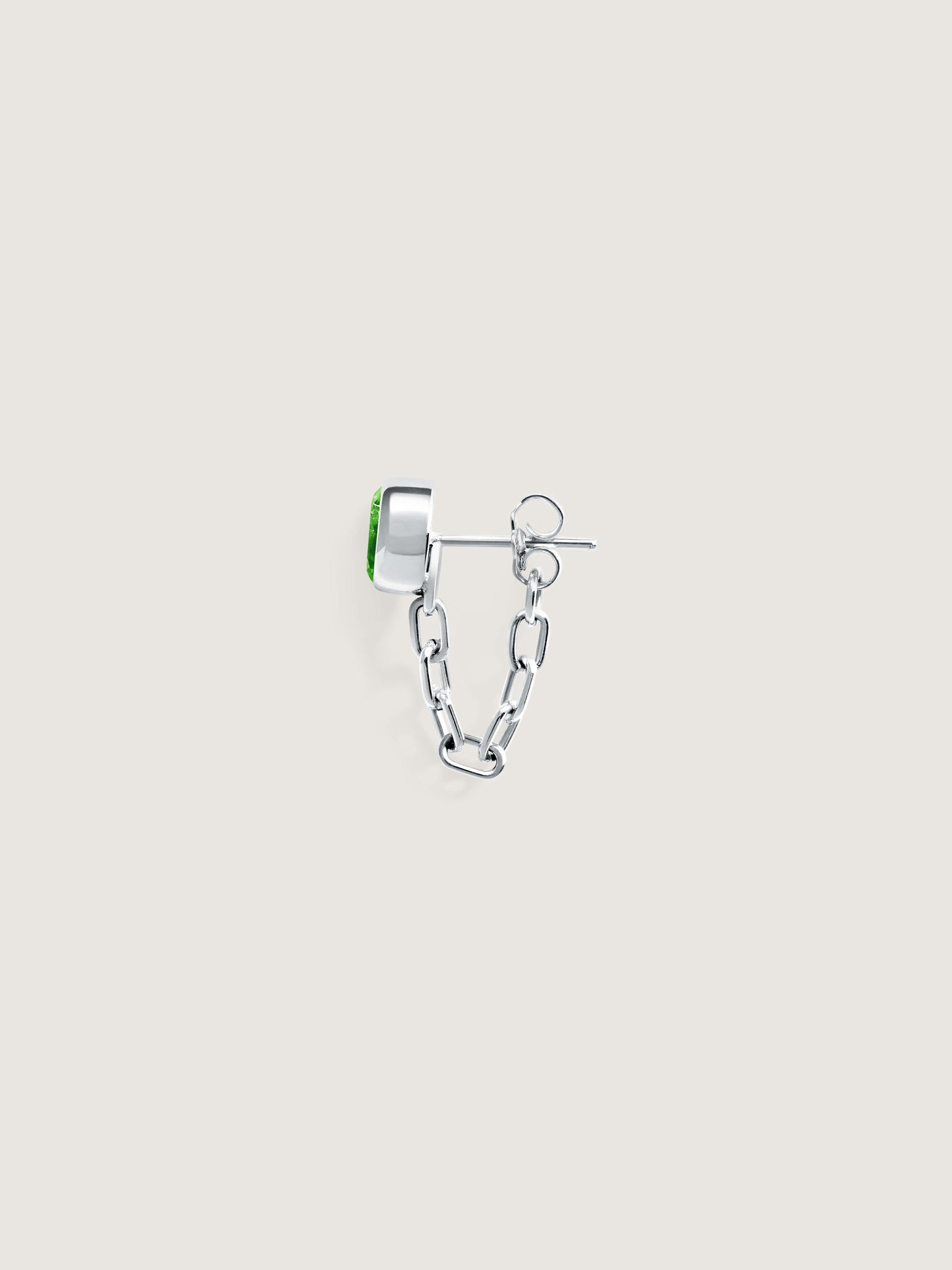 Catena Earring Chrome Diopside (Single)