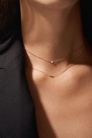 Clair De Lune Emerald Necklace