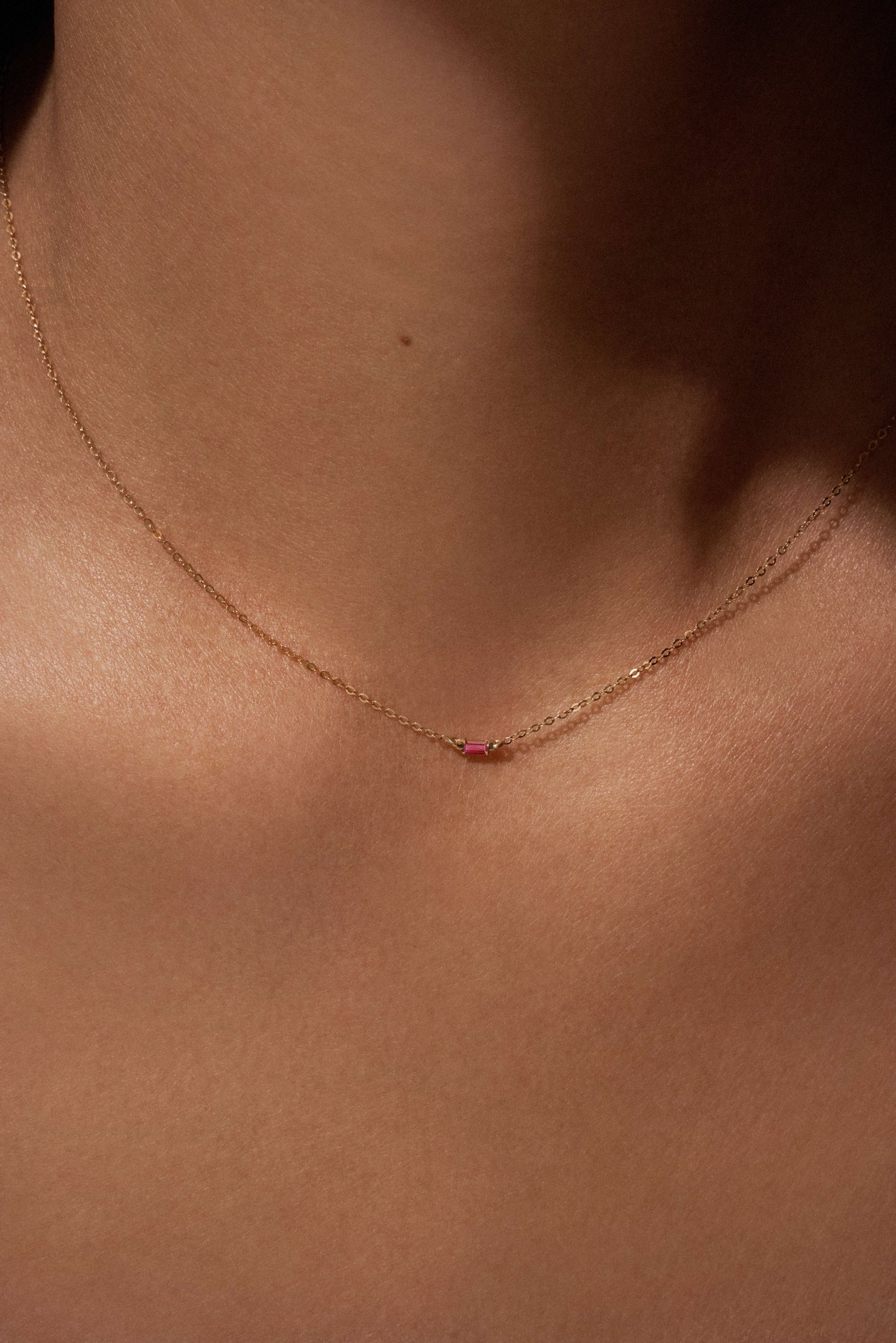 Clair De Lune Ruby Necklace
