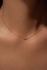 Clair De Lune Ruby Necklace