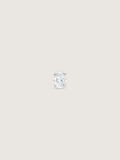Doublemoss Carbon 18k Gold Diamond Stud Marquise Earring